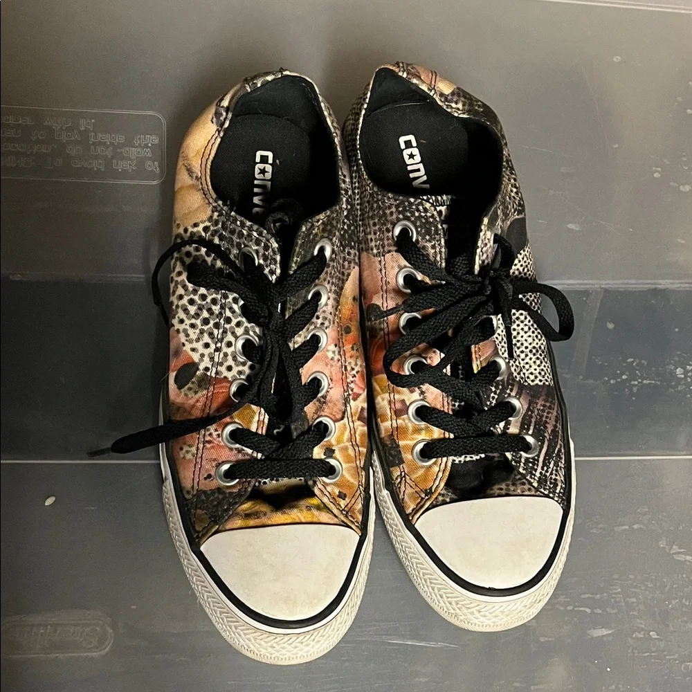 Converse | Black and Orange Sneakers